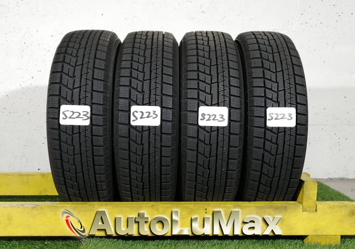 S223. 175/65R15 YOKOHAMA iceGUARD iG60 中古 スタッドレスタイヤ 4本セット 2018年製 ヨコハマ アイスガード