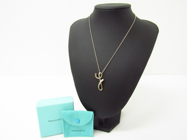 TIFFANY & Co. ティファニー イニシャル Y ネックレス シルバー♪AC18948