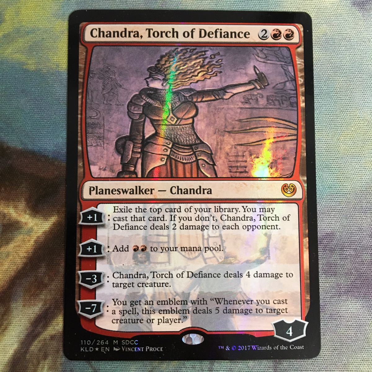 反逆の先導者、チャンドラ(英)1 SDCC 2018 Foil
