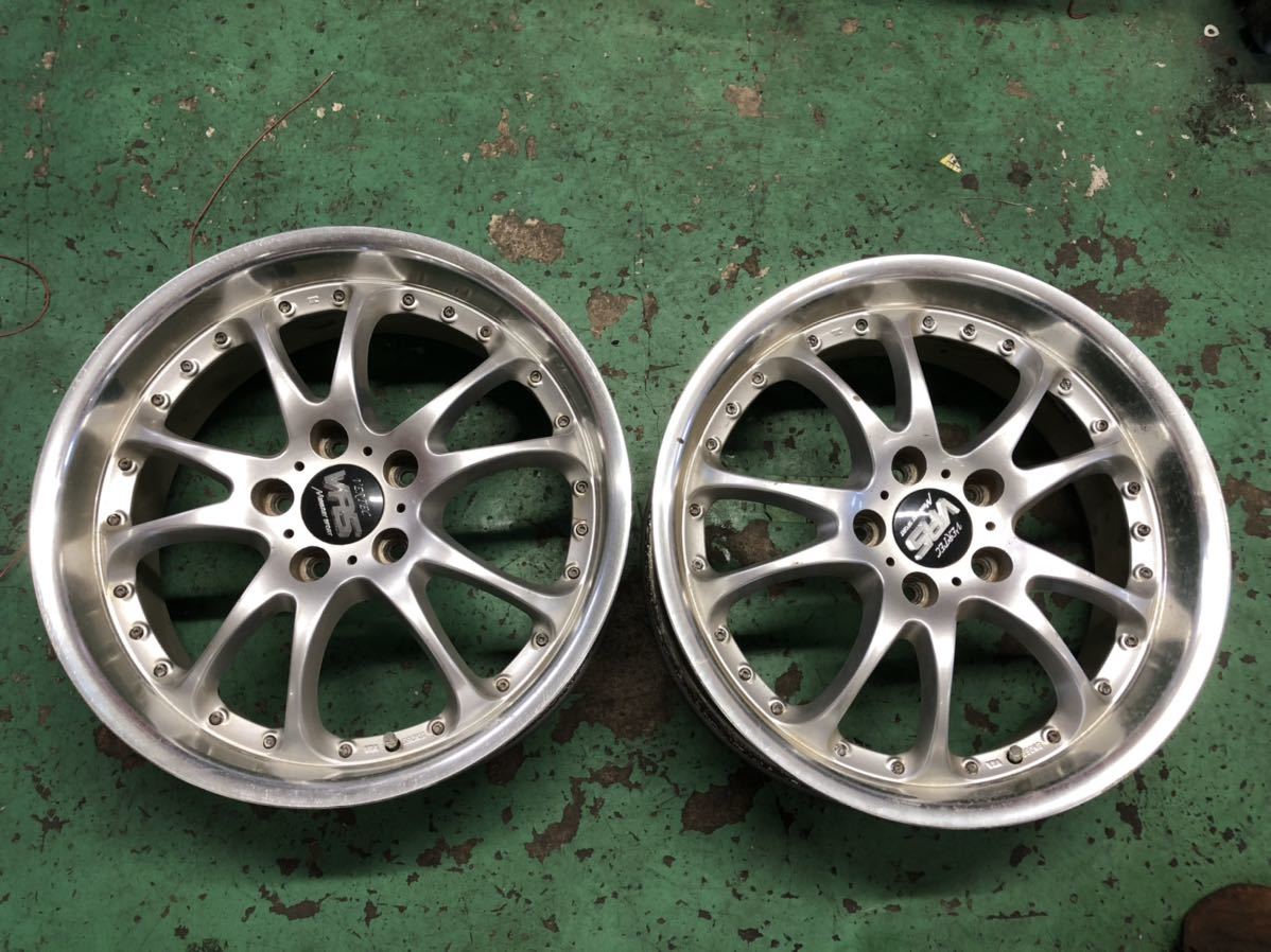 マナレイVR5 VERTEC 18-7.5j +43 中古品2本セット 5穴 ホイール 【公式