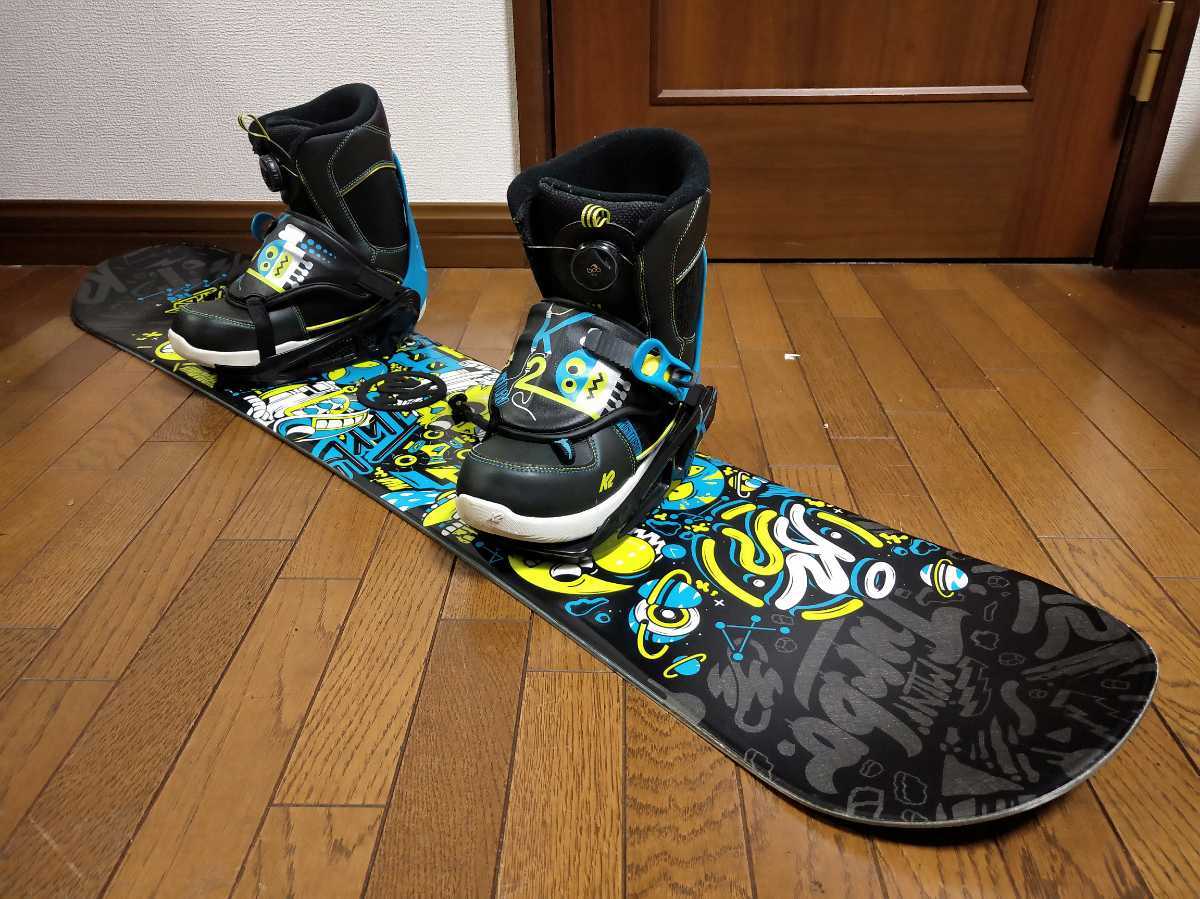 送料安□WAX済□k2 ボード120センチ□ブーツ23～25センチ□