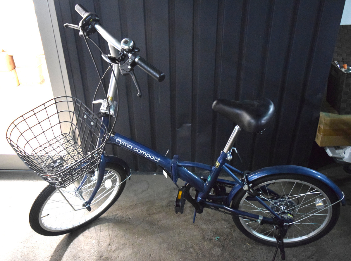  MM2987 品 cyma compact 折りたたみ自転車 カゴ付き ネイビー 20インチ 自転車 コンパクト 超 直接取引歓迎 保管品(20インチ～)｜売買されたオークション情報、yahooの商品情報をアーカイブ公開 - オ 20インチ～