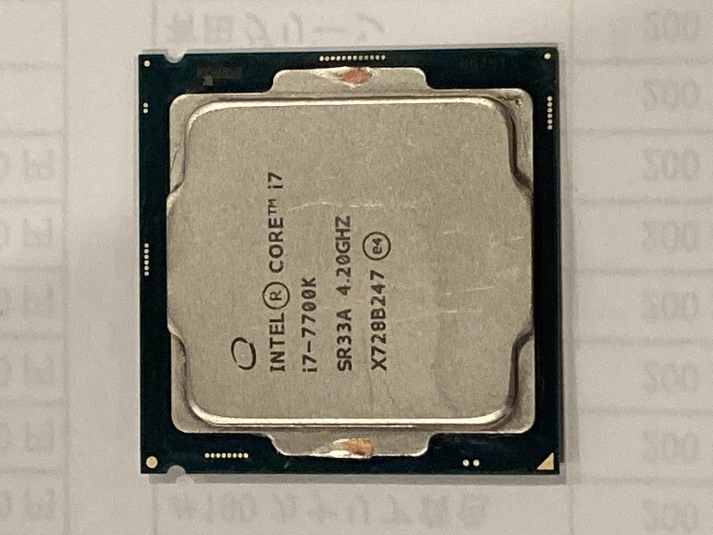 □ジャンク品□Intel Core i7-7700K CPU 動作未確認 C617 Intel Core