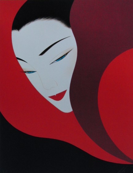 正規品，セール 鶴田 一郎 赤い装い 画集画 状態良好 美人画 四季 額 額装付(人物画)｜売買されたオークション情報、yahooの商品情報をアーカイブ公開 - オークファン 人物画