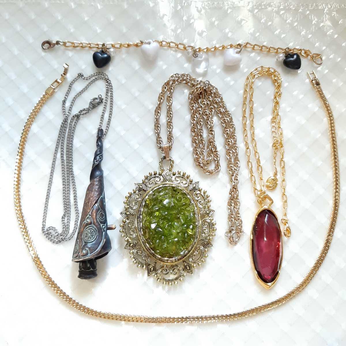 N7/22-2 アクセサリー セット 中古 ネックレス チェーン ブレスレット 