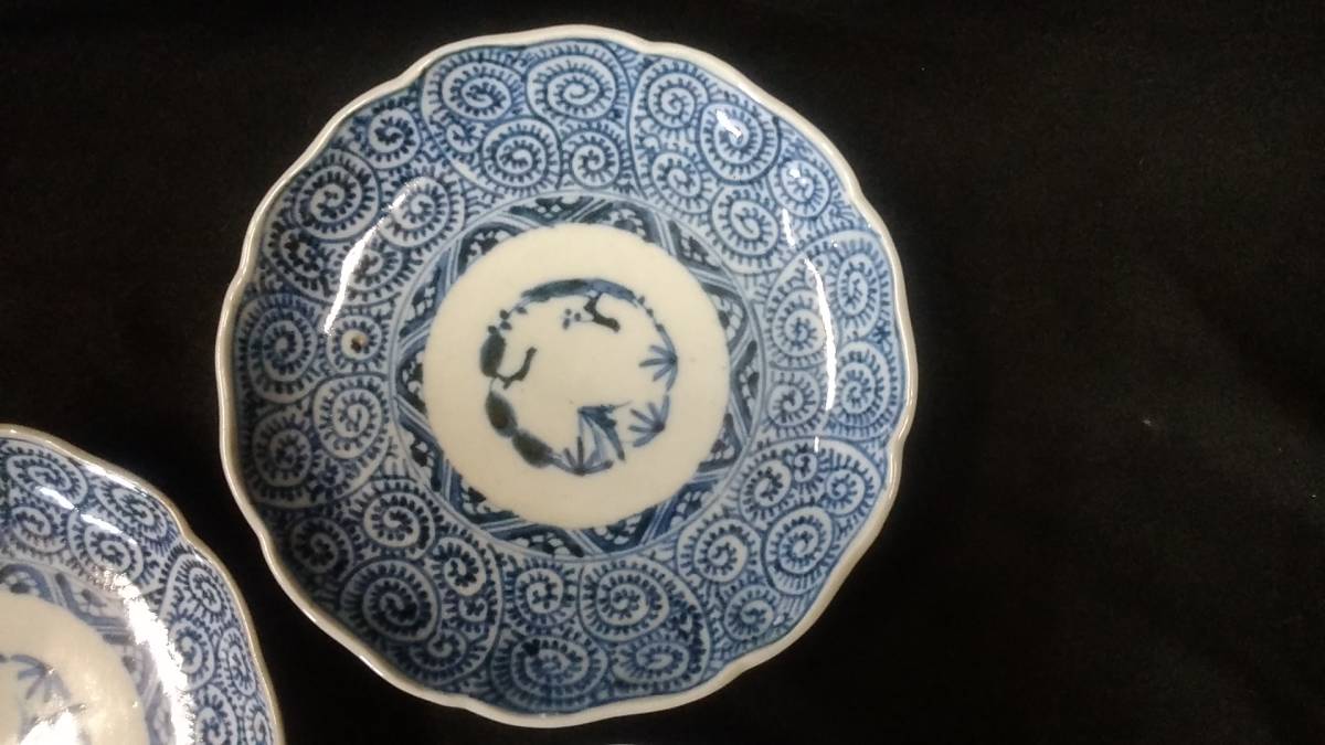 古美術 希 のぞみ 古伊万里 染付 古伊万里染付蛸唐草紋様7