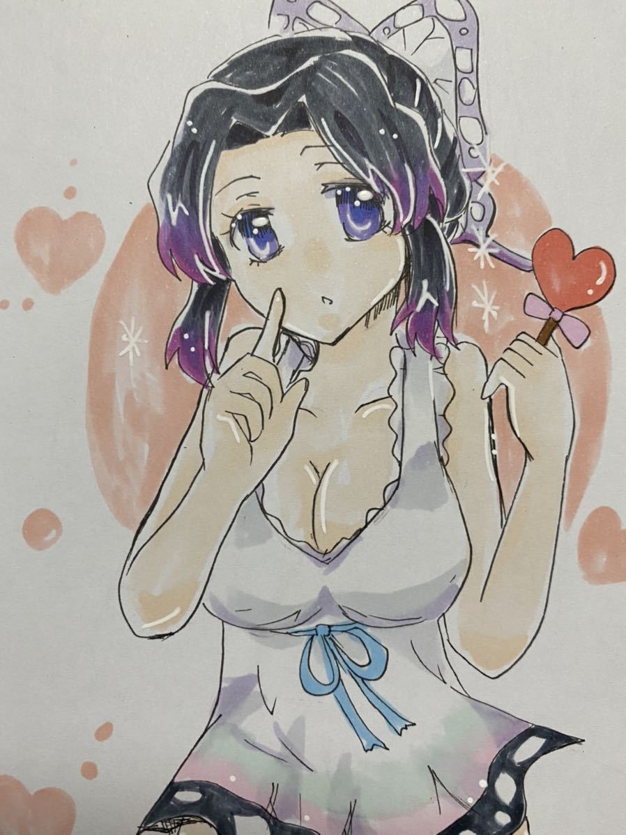 手描きイラスト 鬼滅の刃 小色紙 胡蝶しのぶ バレンタイン 手描きイラスト 売買されたオークション情報 Yahooの商品情報をアーカイブ公開 オークファン Aucfan Com
