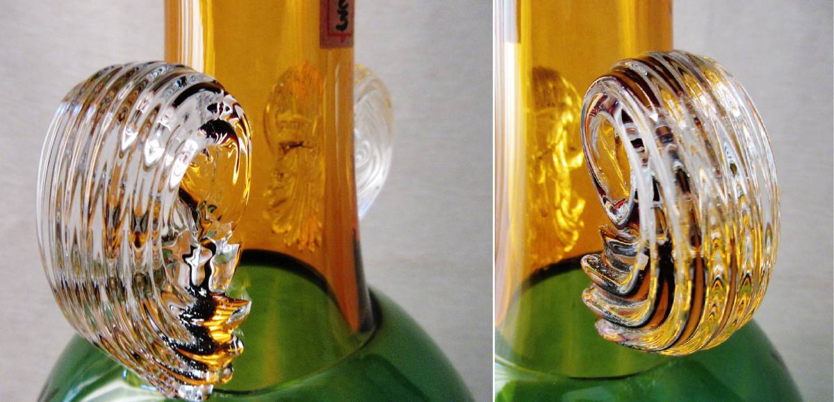 津軽びいどろ【秋村 実】北洋ガラス 花器高さ34cm紙箱、栞付き_8