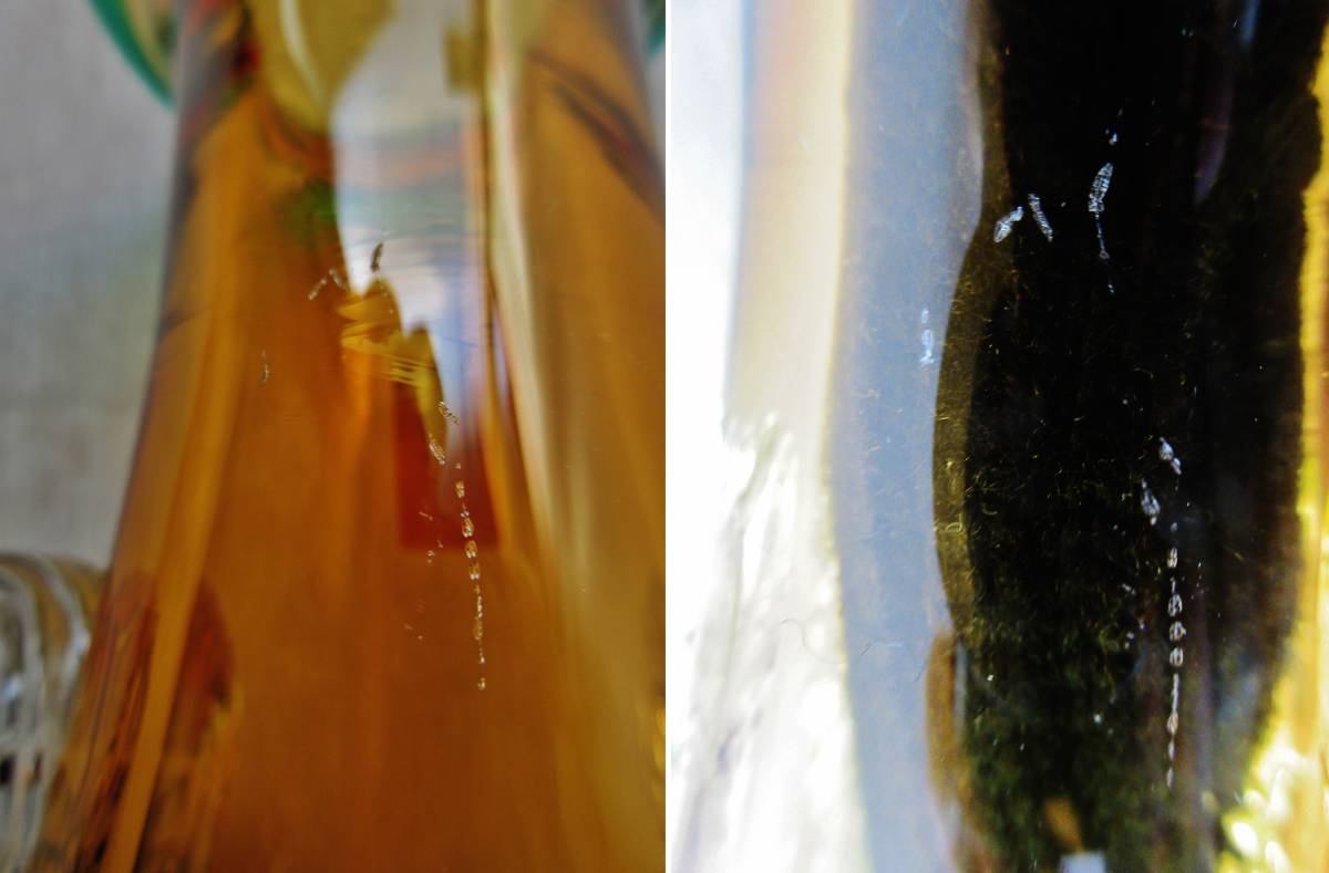 津軽びいどろ【秋村 実】北洋ガラス 花器高さ34cm紙箱、栞付き_9