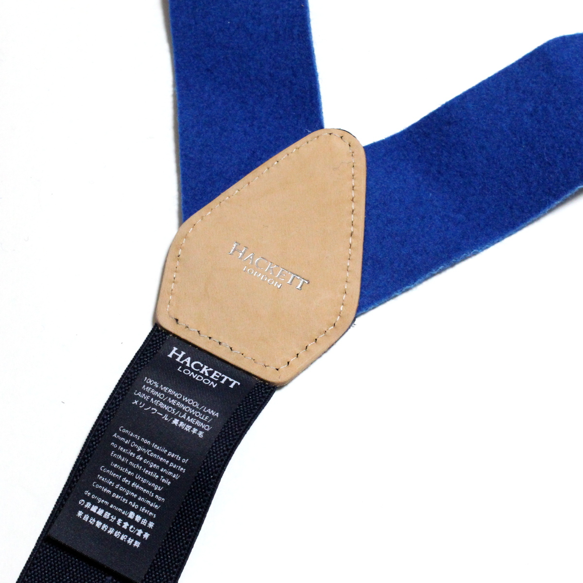 ハケットロンドン HACKETT LONDON 英国製 レザー使い メリノウール