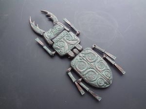 木彫りオオクワガタ 結か