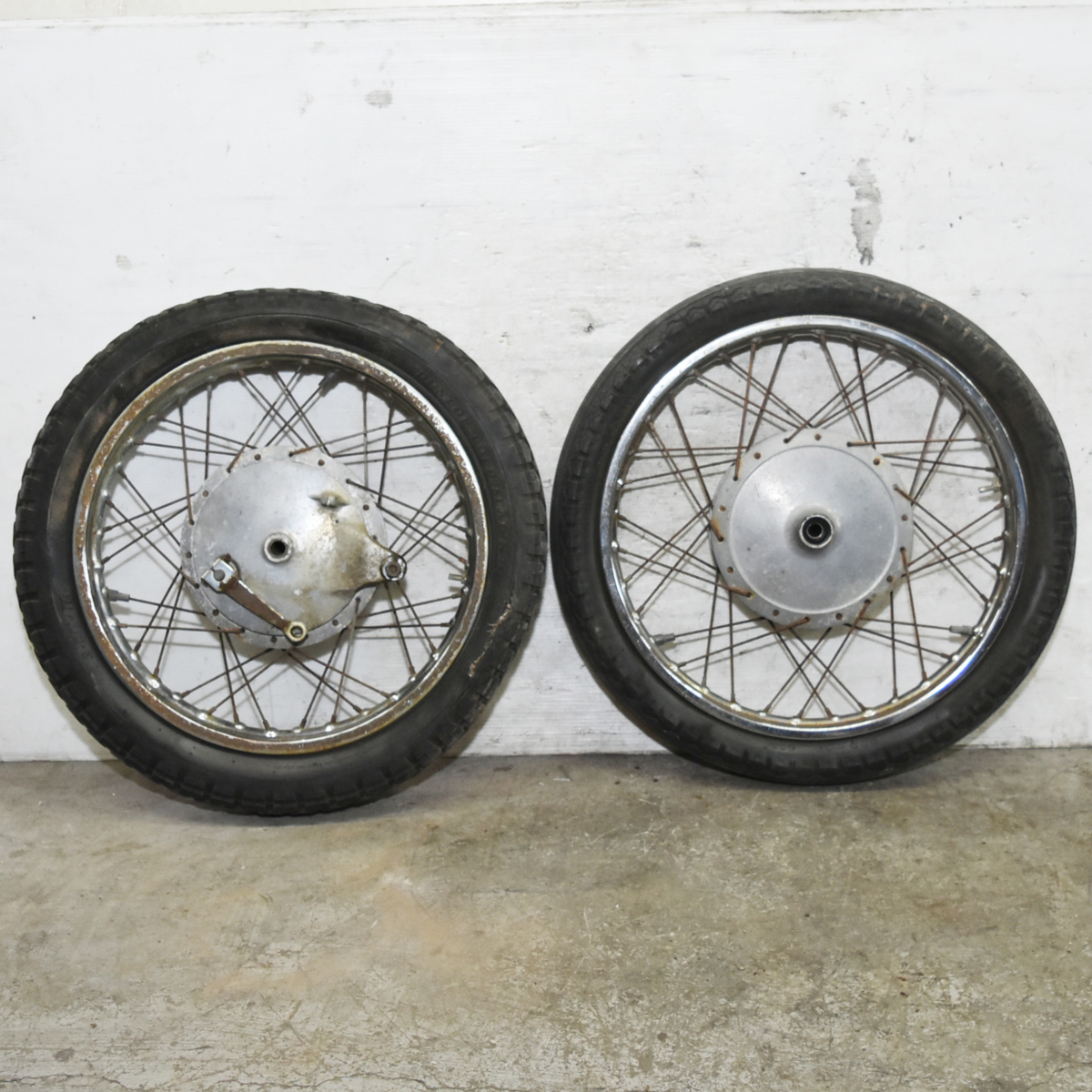 スズキ GT380 ホイール 前後セット ドラムブレーキ 前期 FJ19x1.60