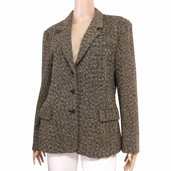 マックスマーラ Max Mara Mixツイードジャケット 表記IJ44号(11号 