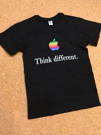 レア Apple Computer レインボーロゴ Tシャツ Think Different 黒 ブラック L 非売品 ノベルティー Macintosh レインボー マーク Tシャツ 売買されたオークション情報 Yahooの商品情報をアーカイブ公開 オークファン Aucfan Com