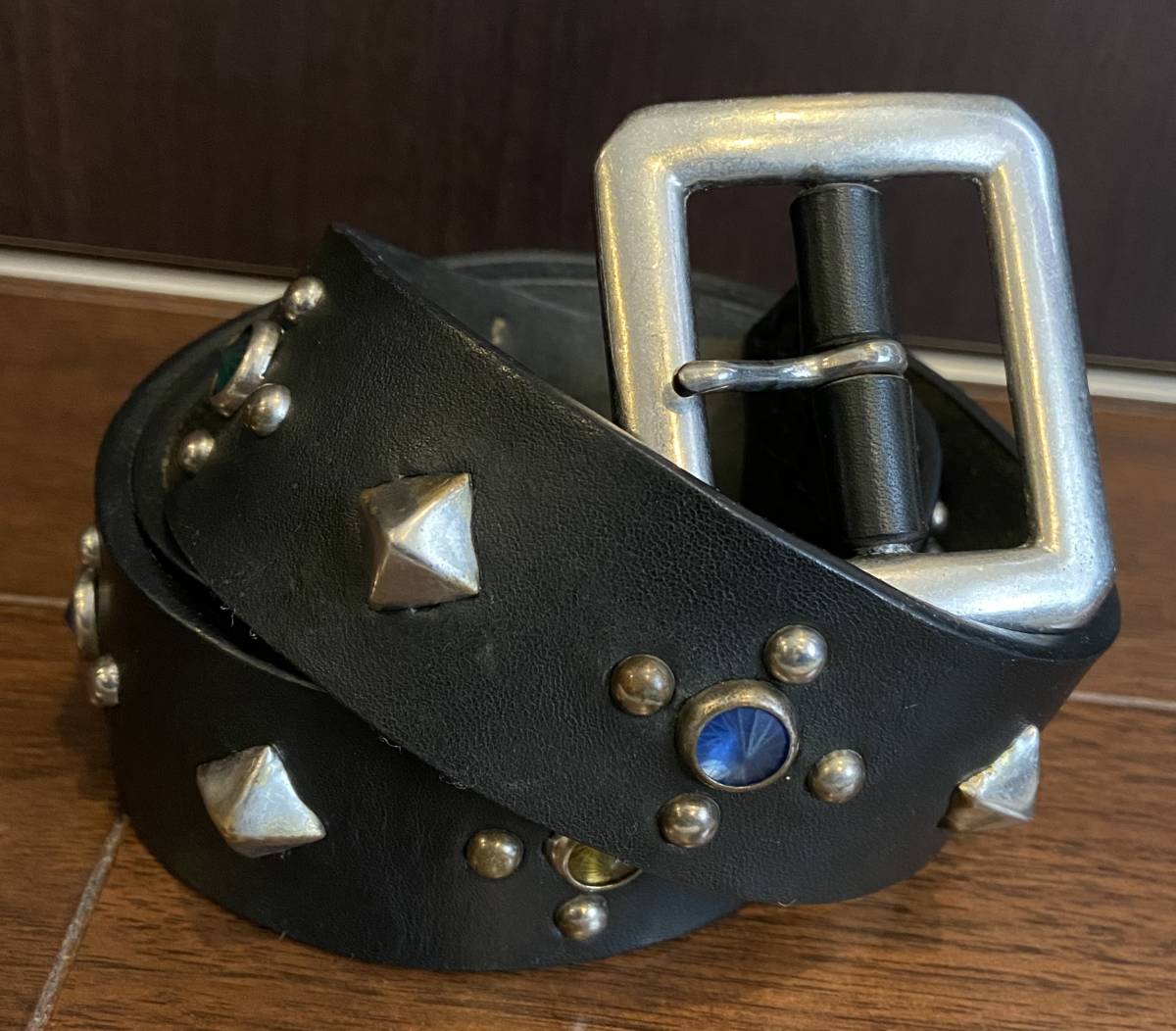 USED 中古 サイズ32 visvim STUDDED BELT BISON ビズビム スタッズ