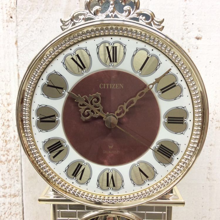 CITIZEN 】 ガラスドーム 置時計 舞踏会 シチズン リズム時計 中古品