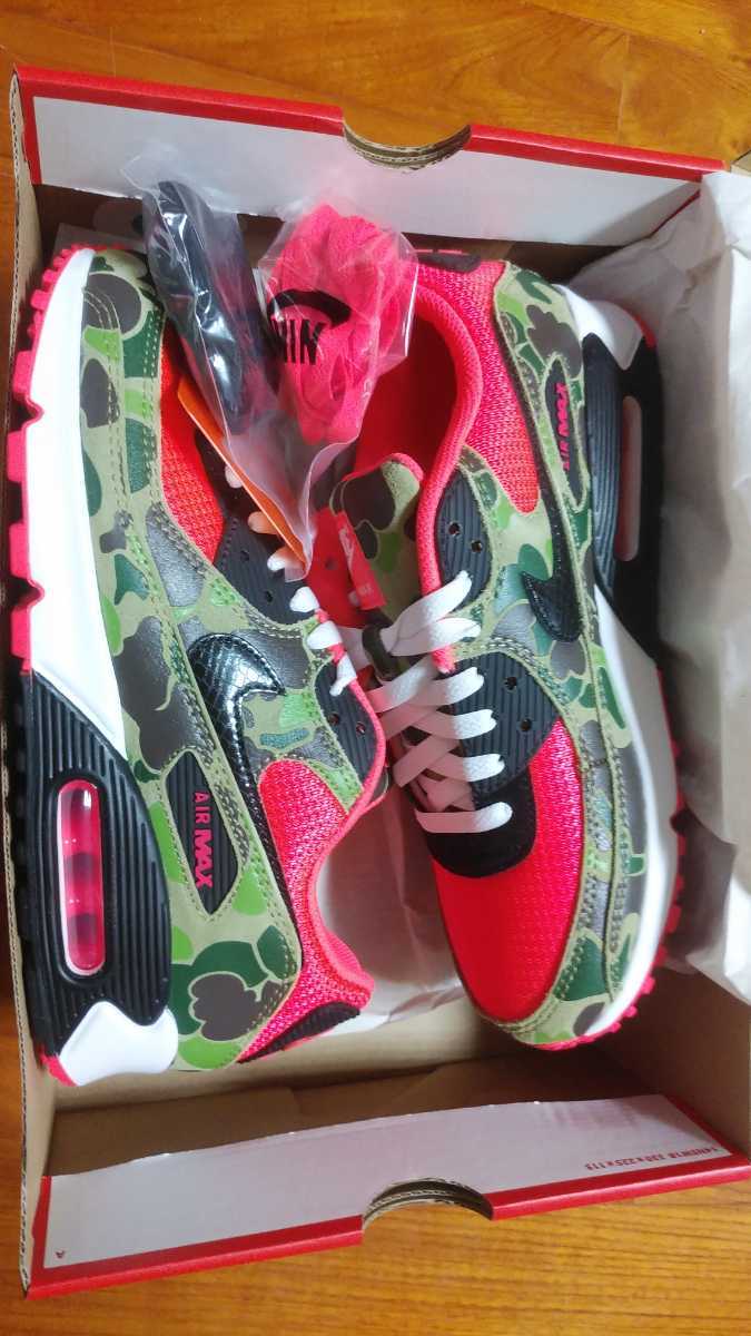 国内正規品 新品 20年製 NIKE AIR MAX 90 REVERSE DUCK CAMO INFRARED BLACK CW6024-600 US9 27cm エアマックス リバースダックカモ