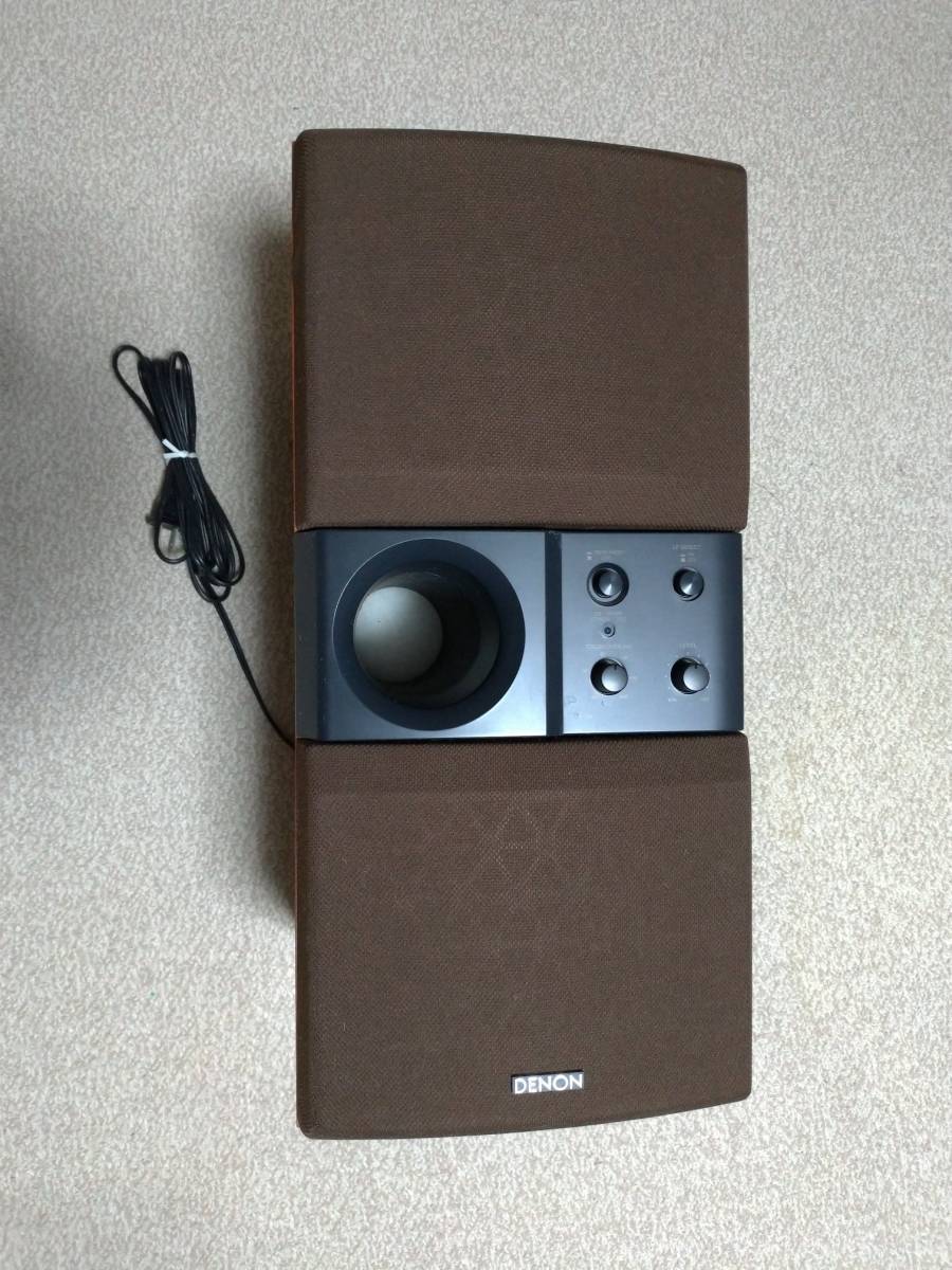 （送料込） DENON 小型サブウーハー DSW-33 木目調 防磁_2