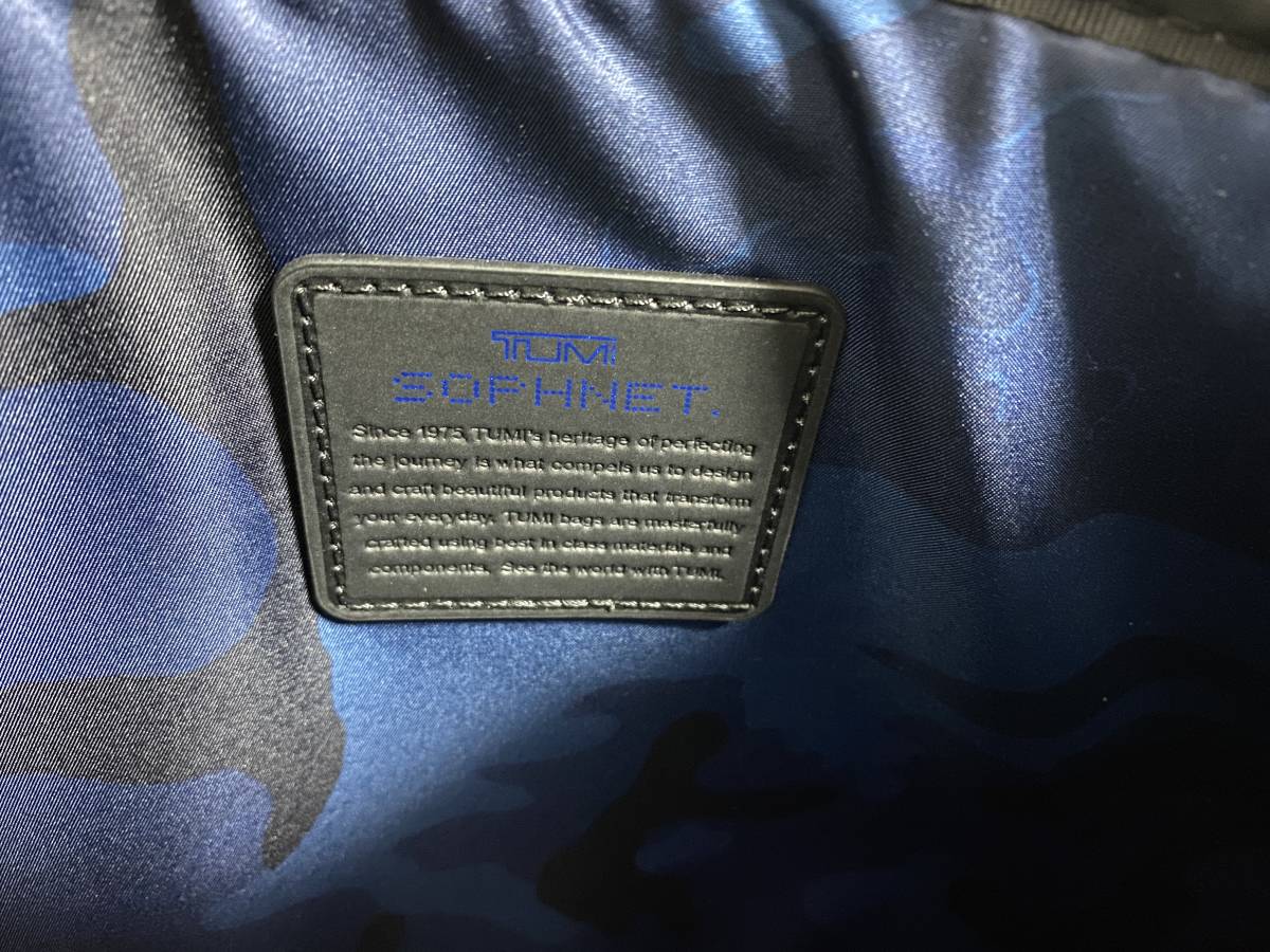 ○超希少品○新品○TUMI×SOPHNET クラッチバッグ ネイビー トゥミ×ソフ