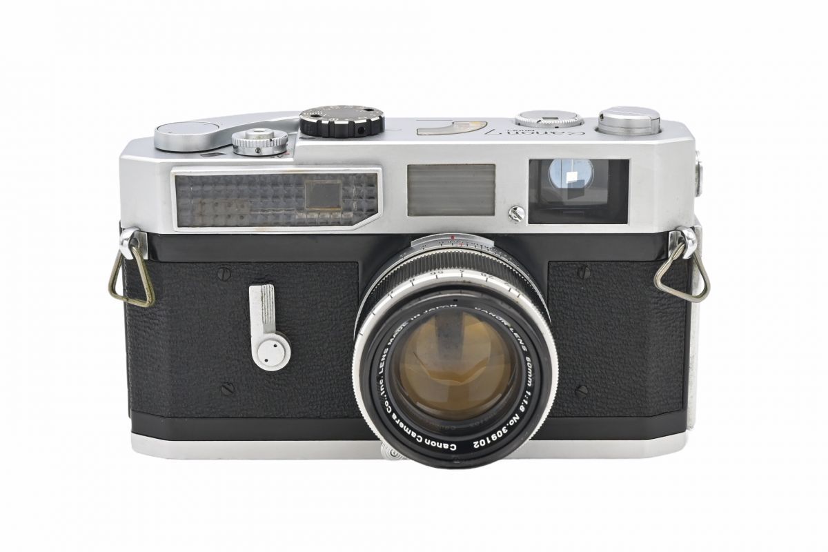 10109cmrk ◆ Canon キヤノン MODEL 7 + CANON LENS 50mm F1.8 レンジファインダー 標準レンズ ライカ L39 Lマウント_1