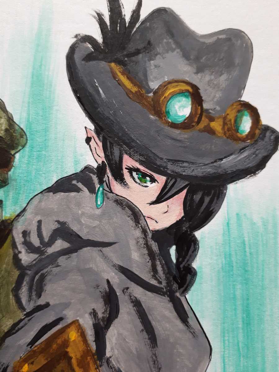 手描きイラスト オリジナル 中色紙 アクリルガッシュ スチームパンク 高揚 手描きイラスト 売買されたオークション情報 Yahooの商品情報をアーカイブ公開 オークファン Aucfan Com