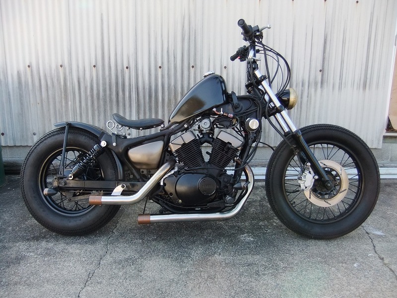 ビラーゴ250 フルカスタム車 ボバー チョッパー 実働車 現状です(126cc