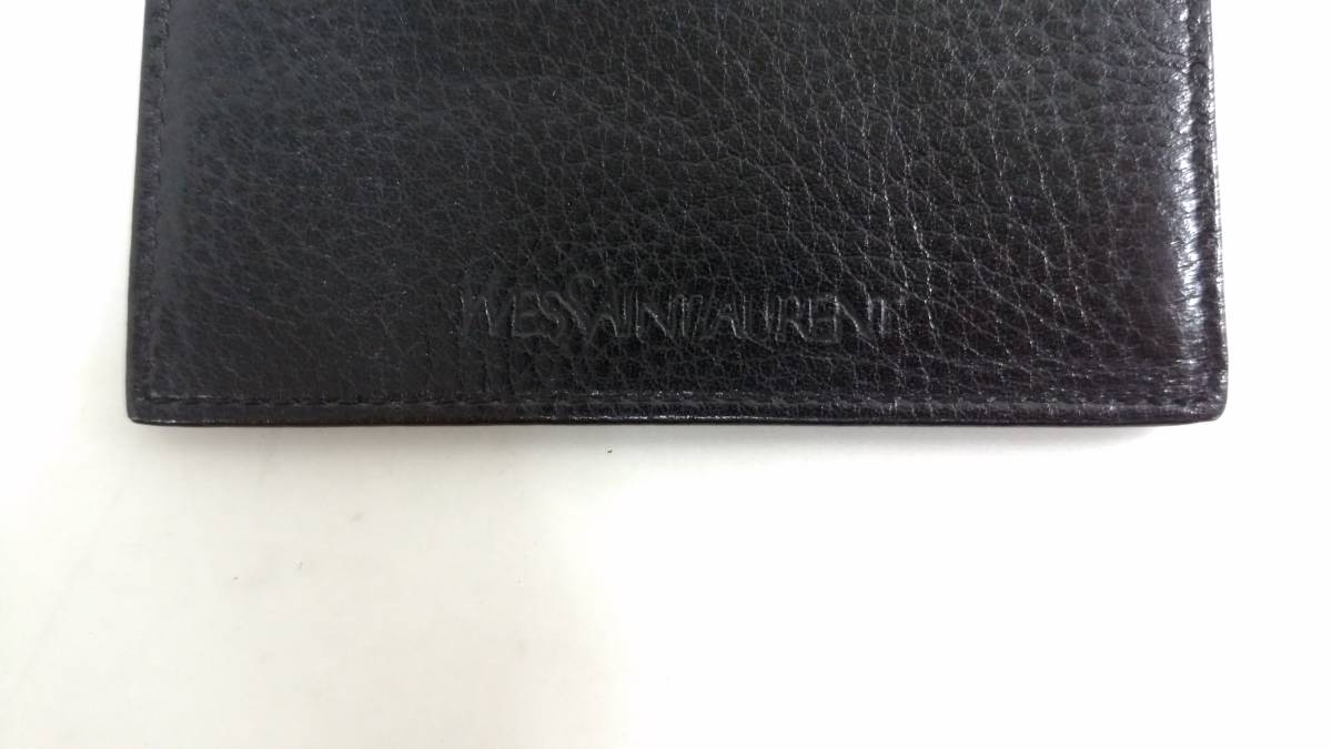 Yves Saint Laurent イヴサンローラン 二つ折り財布 本革レザー ブラック 小銭入れ有り Ysl メンズ ウォレット Lgz5 かばん バッグ 売買されたオークション情報 Yahooの商品情報をアーカイブ公開 オークファン Aucfan Com