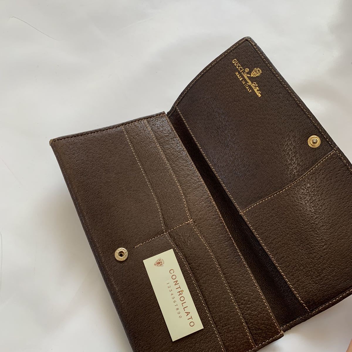 送料無料】gucci グッチ ヴィンテージ 長財布 レトロ GG柄 オールド