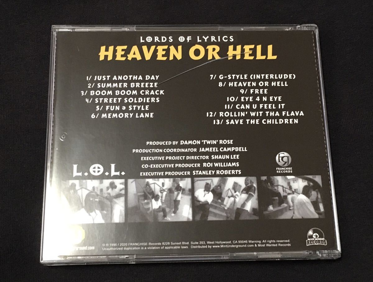 L.O.L. - HEAVEN OR HELL 1996-2020 REISSUE White Disc （G-RAP G-FUNK）_2