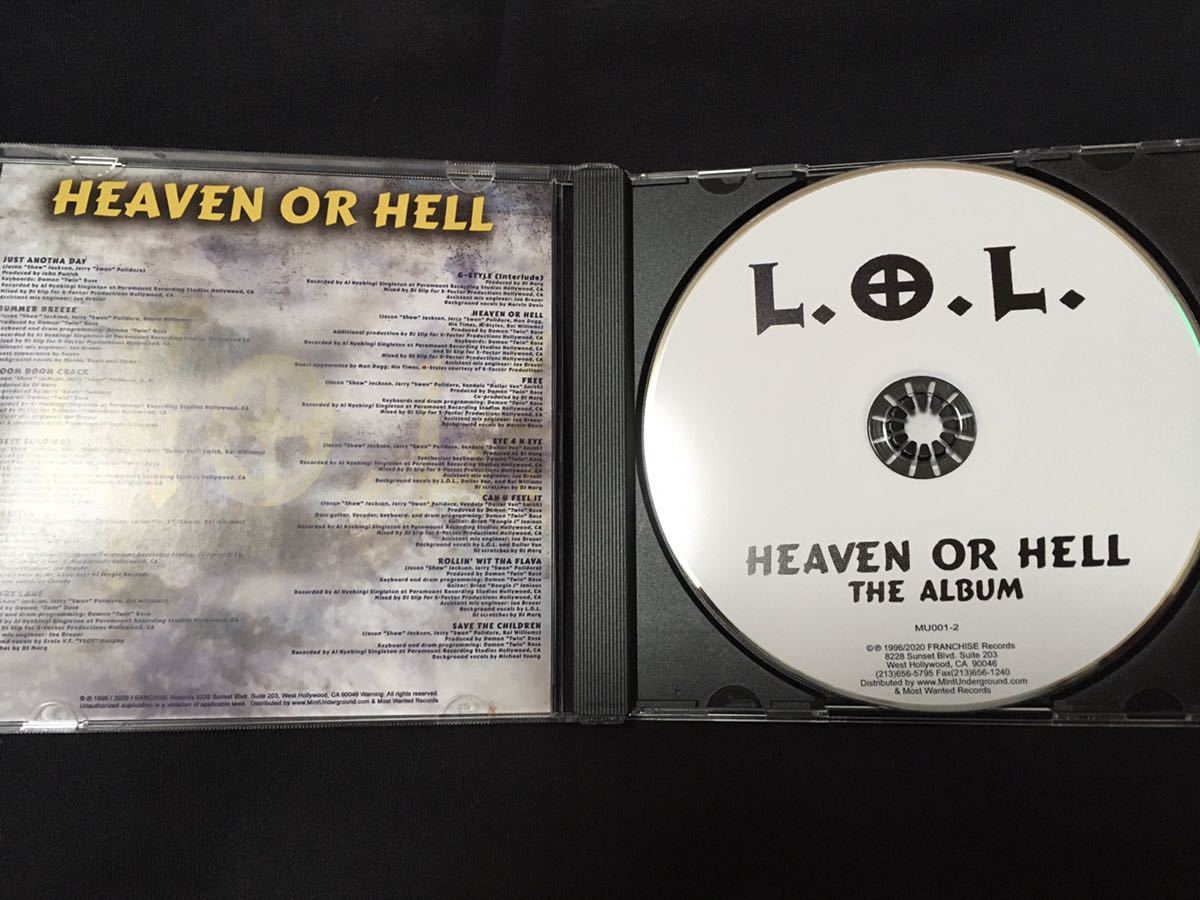 L.O.L. - HEAVEN OR HELL 1996-2020 REISSUE White Disc （G-RAP G-FUNK）_3