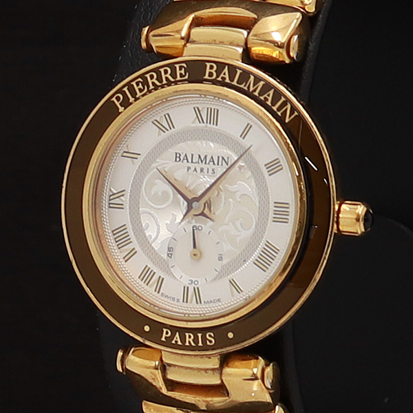 【新作，本物保証】 1円 稼働 正規良品 PIERRE BALMAIN/ピエールバルマン QZ スモセコ シルバーローマン文字盤 スイス製 レディース腕時計 A0071672(その他)｜売買されたオークション情報、yahooの商品情報をアーカイブ その他