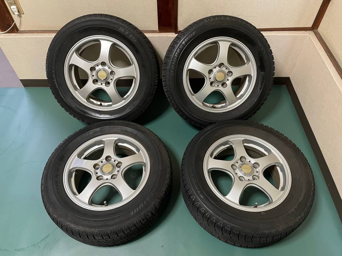  210307 RUFINA XX TWK-05 15インチ 15&times;6JJ 5穴 PCD 114.3 BRIDGSTONE スタッドレス 205/65R15 ハブ径 73mm インセット 52(社外品)｜売買されたオークション情報、yahooの商品情報をアーカイブ公開 - オークファ 5穴