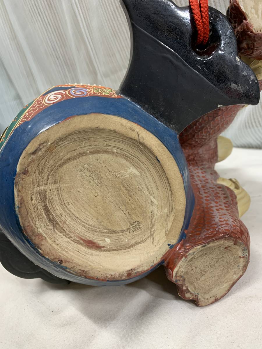 九谷焼 縁起物 シーサー 魔除け 獅子 置物 狛犬 開運 玉乗り獅子 玉