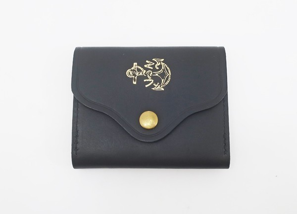 ◇美品【vasco ヴァスコ】3つ折りコンパクト財布 ブラック