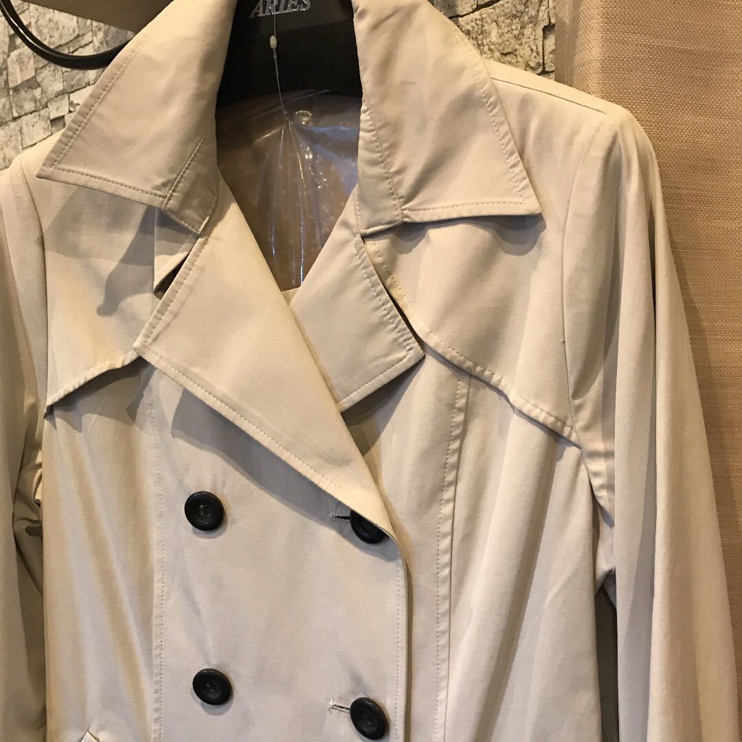 スプリングコート トレンチコート ベージュ サイズ 40 L 卒業式 卒園式 入学式 入園式 新入社員 新生活に スプリングコート 売買されたオークション情報 Yahooの商品情報をアーカイブ公開 オークファン Aucfan Com