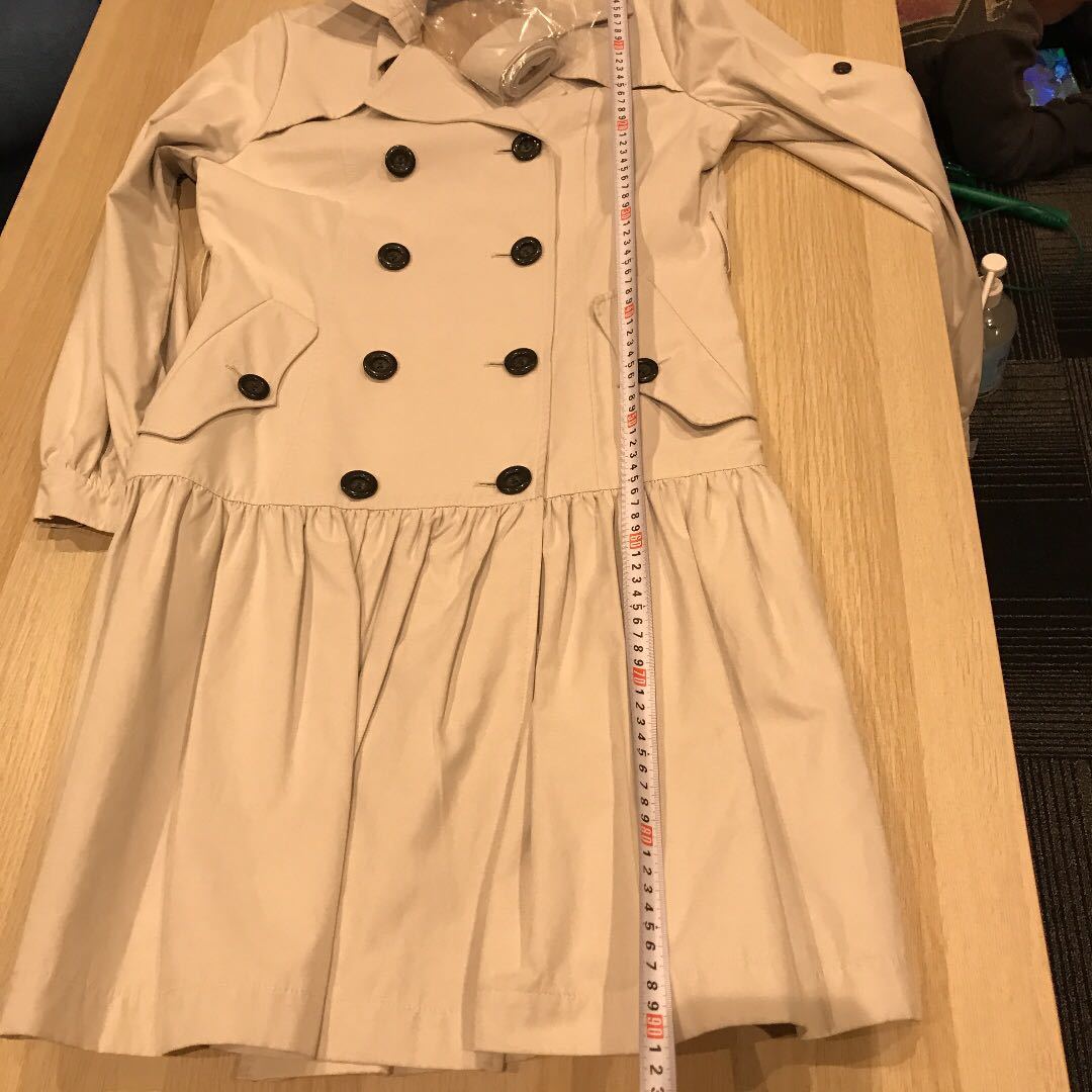 スプリングコート トレンチコート ベージュ サイズ 40 L 卒業式 卒園式 入学式 入園式 新入社員 新生活に スプリングコート 売買されたオークション情報 Yahooの商品情報をアーカイブ公開 オークファン Aucfan Com