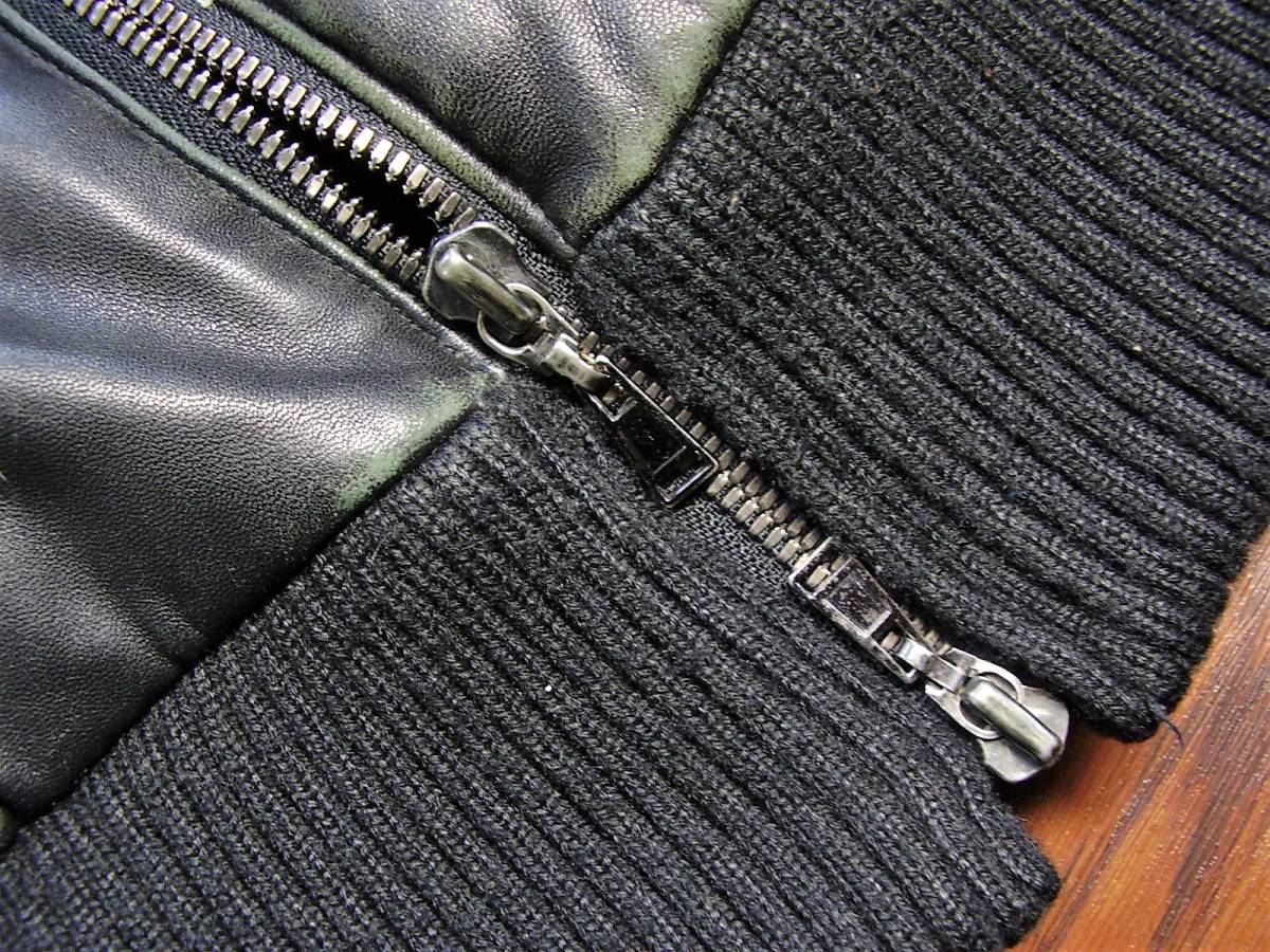37□ COMME CA DU MODE MEN コムサデモードメン 羊革 レザーダウン 