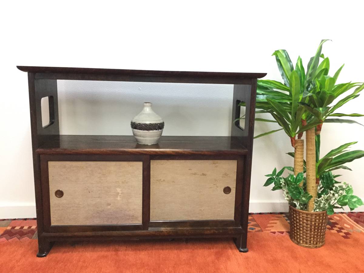 レトロ 古家具 収納 飾り棚 ビンテージ 棚 花台 昭和レトロ