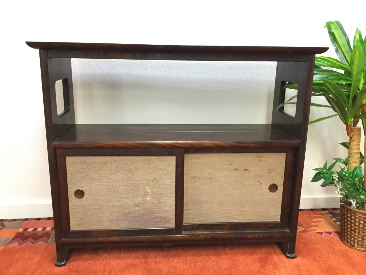 レトロ 古家具 収納 飾り棚 ビンテージ 棚 花台 昭和レトロ