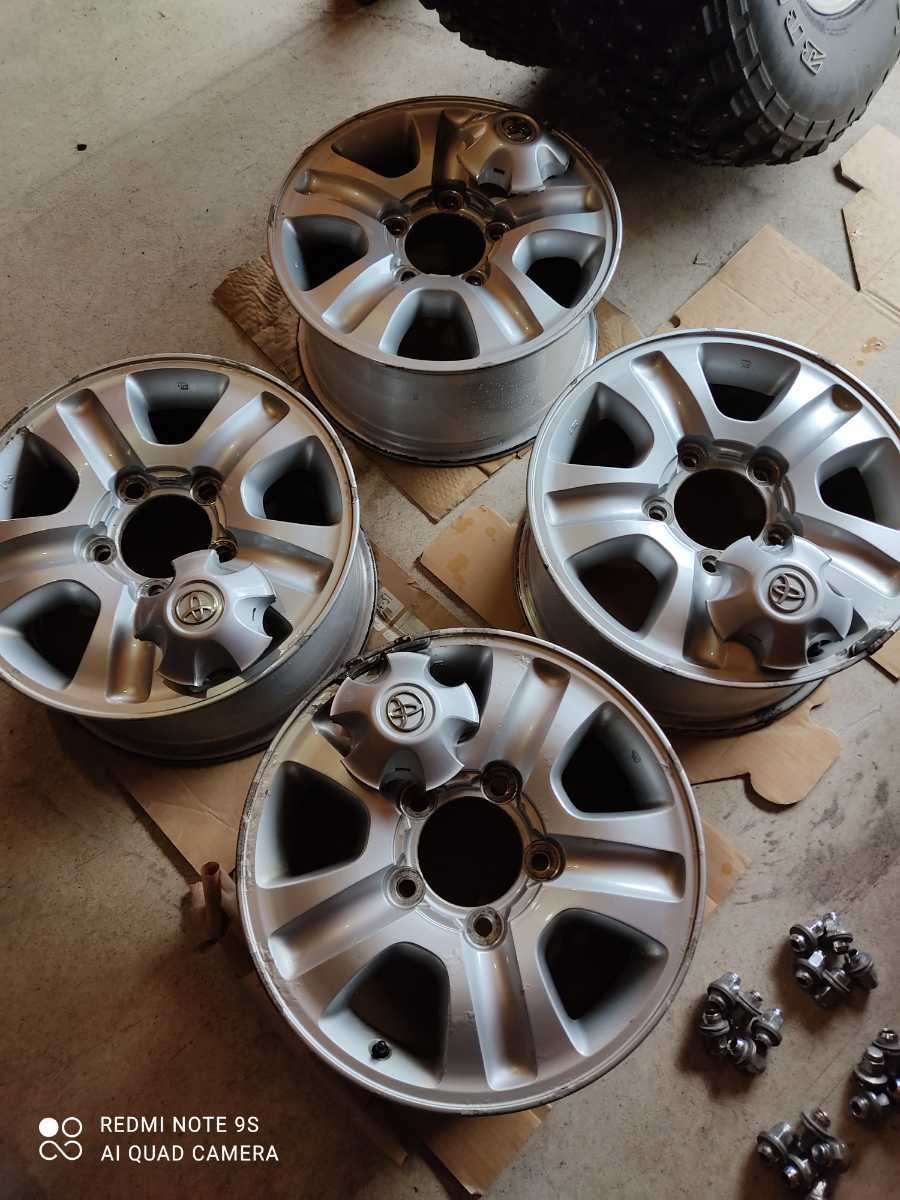 ランクル100純正ホイール4本セット 17×8J +60 150 5穴 純正