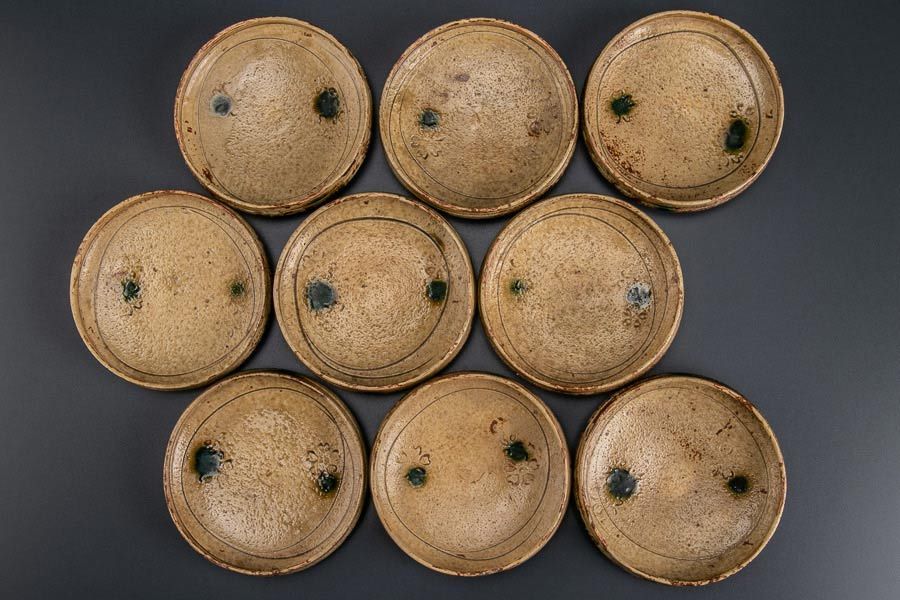 黄瀬戸 cotogoto 瀬戸焼白釉花型皿16cm 平皿 （瀬戸本業窯） 平皿