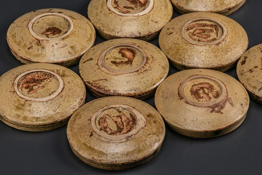 黄瀬戸 cotogoto 瀬戸焼白釉花型皿16cm 平皿 （瀬戸本業窯） 平皿