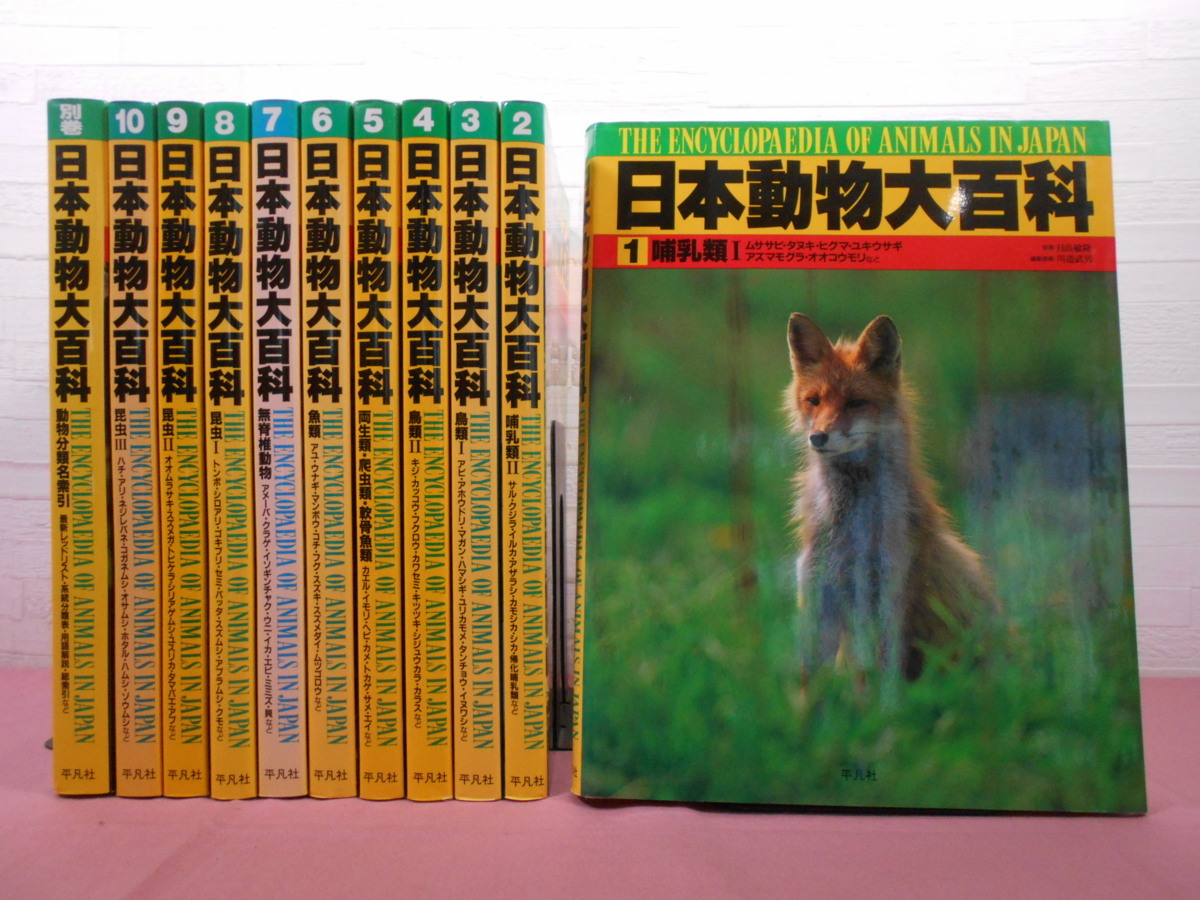 日本動物大百科 全10巻セット　帯付き 日本動物大百科 10巻＋別巻 あわせて全11冊セット - 哺乳類1・2/鳥類1
