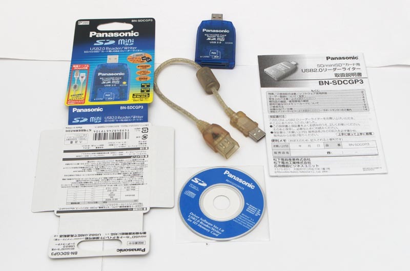 豊富な，100%新品 Panasonic BN-SDCGP3 SD/miniSDカードリーダーライター 著作権保護機能(USBタイプ)｜売買されたオークション情報、yahooの商品情報をアーカイブ公開 - オークファン USBタイプ