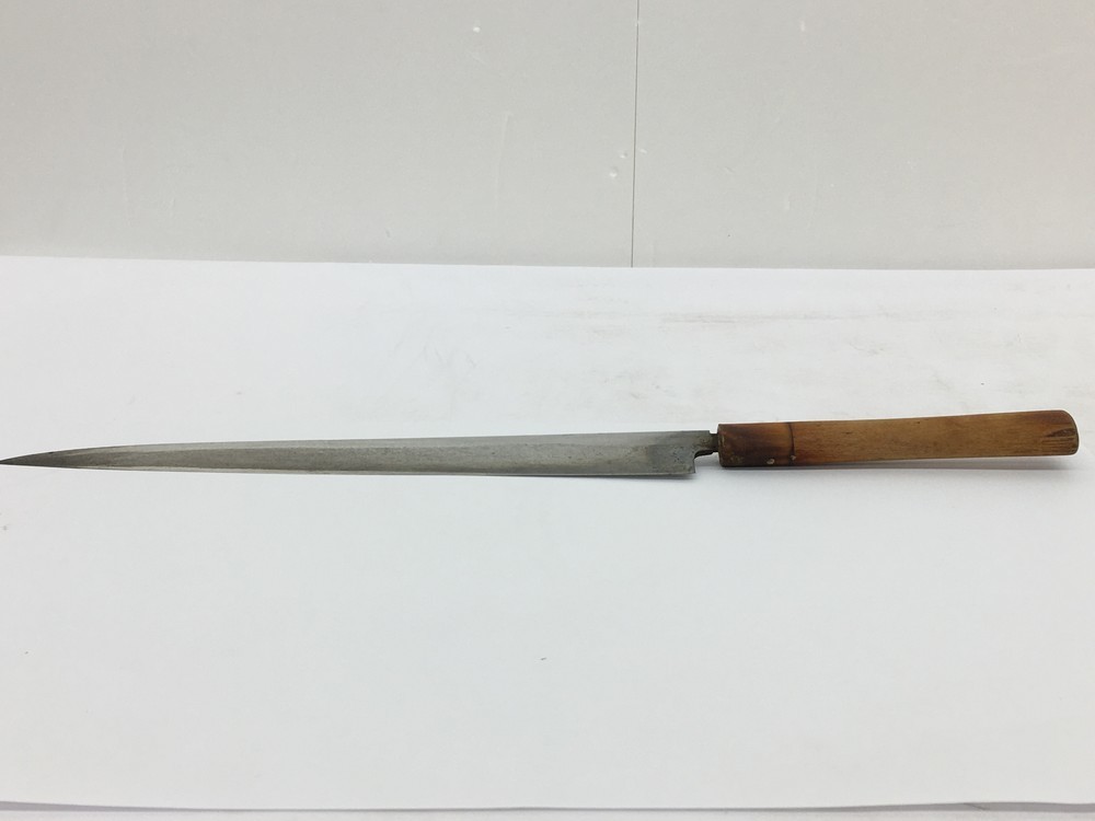 同梱可】中古品 正本 青鋼 柳刃包丁 包丁 和包丁 刃渡り29cm 片刃 プロ