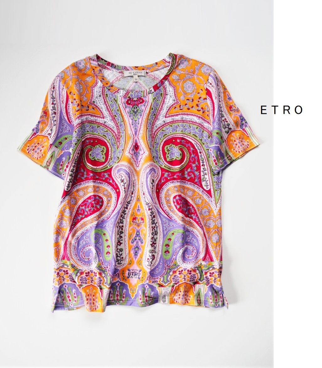 ペイズリー柄 ETRO エトロ イタリア製 0 公式通販 高級コットン100 XL