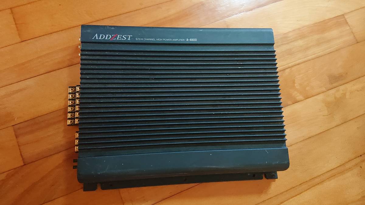 ☆ADDZEST アゼスト A-4800 6ch パワーアンプ 12V 本体のみ ジャンク
