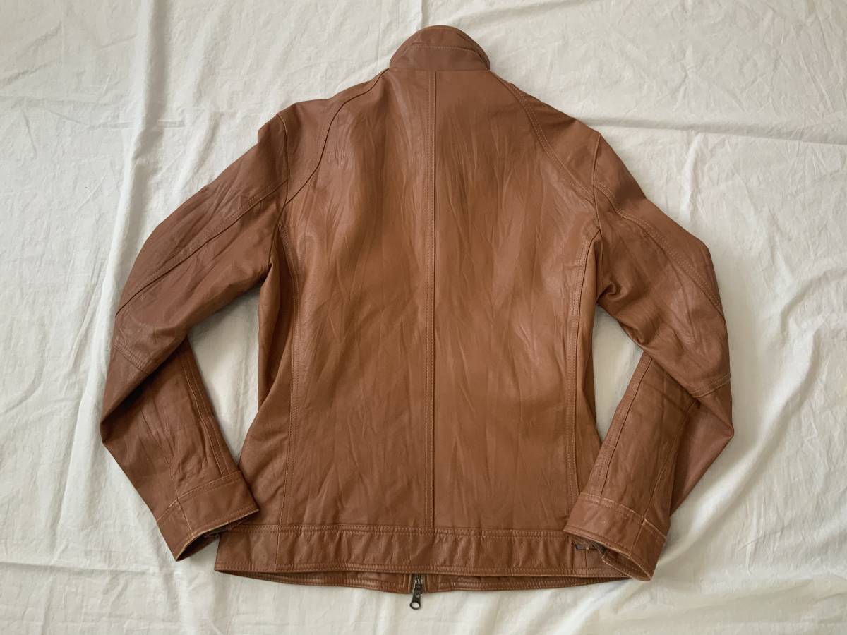 即決 美品 シワ加工 やぎ革 MICHEL KLEIN ミッシェルクラン オム  