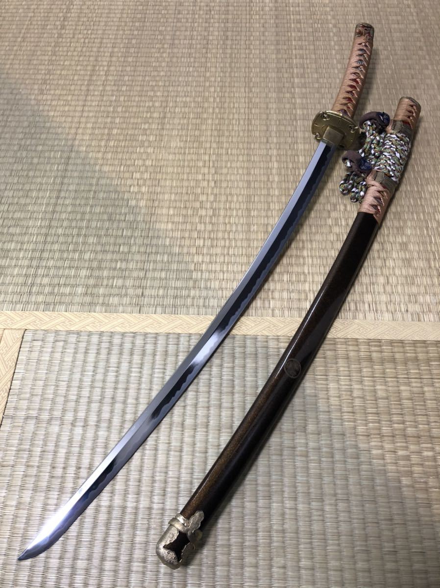 模造刀　家紋付き　4本 模造刀 居合刀 華やかな陣太刀 ※三つ葉葵紋入り鞘 徳川家康拵え 模造刀