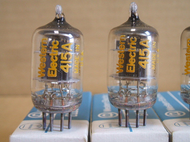 WESTERN ELECTRIC RF増幅用5極管 415A 新品 4本セット